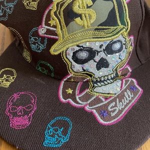 Skull baseball cap